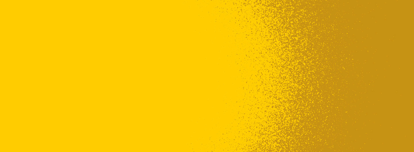 Banner containing a yellow background with a simple grit pattern